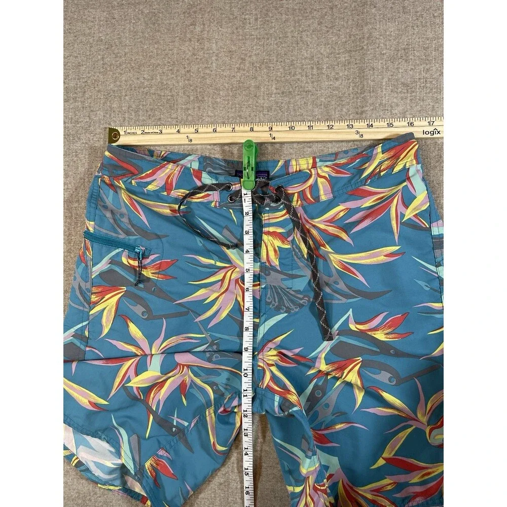 Patagonia Wavefarer Board Shorts Swim Trunks Floral Mens Size 32 Vintage Vtg 90s